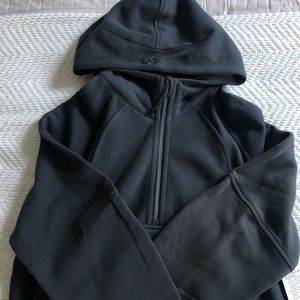 Lululemon Oversize Scuba 1/2 Zip Graphite Grey